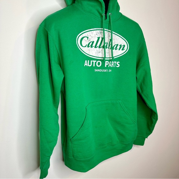 TOMMY BOY Callahan Auto Parts 90s Movie Green Chris Farley Sweatshirt Medium - Picture 5 of 9